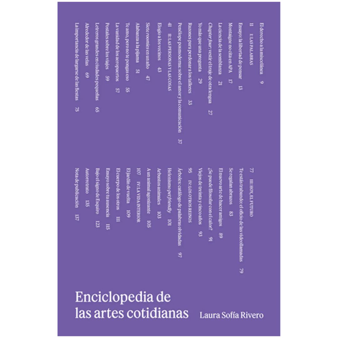 ENCICLOPEDIA DE LAS ARTES COTIDIANAS