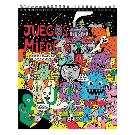 JUEGOS DE MIEDO. DIBUJOS Y TRAVESURAS PARA COLOREAR