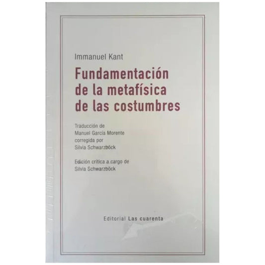 Fundamentación de la metafísica de las costumbres