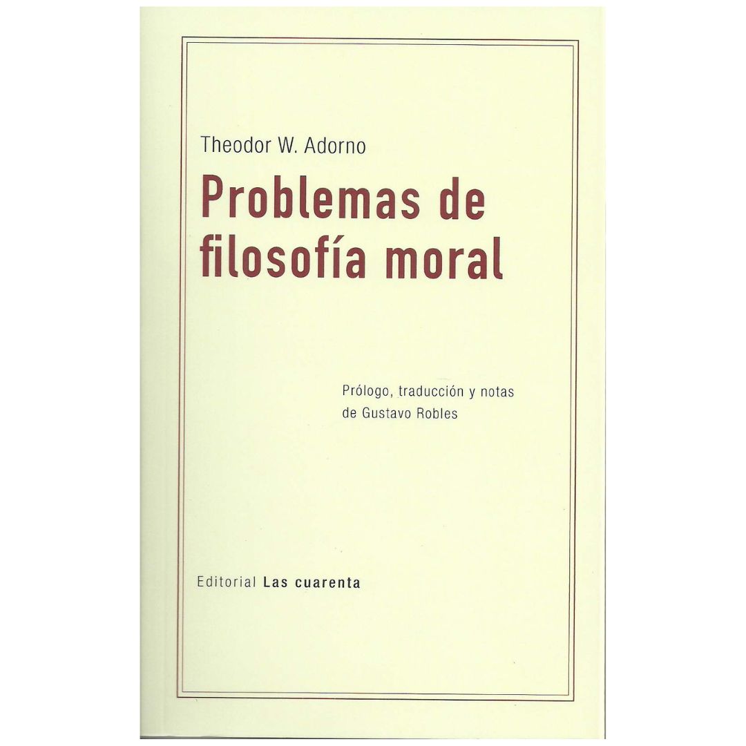 Problemas de Filosofía moral