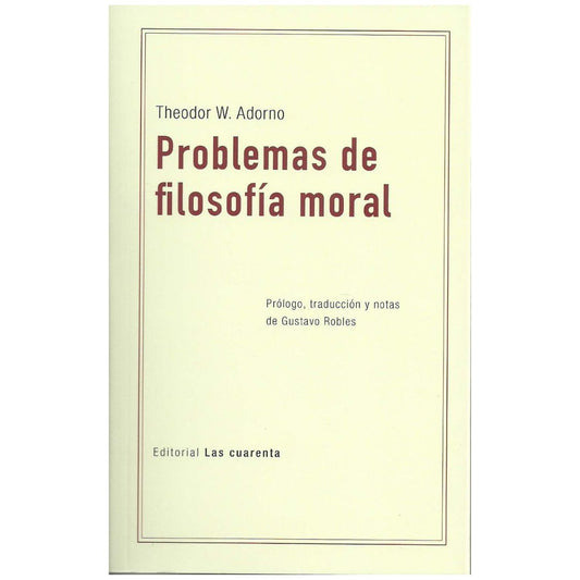 Problemas de Filosofía moral