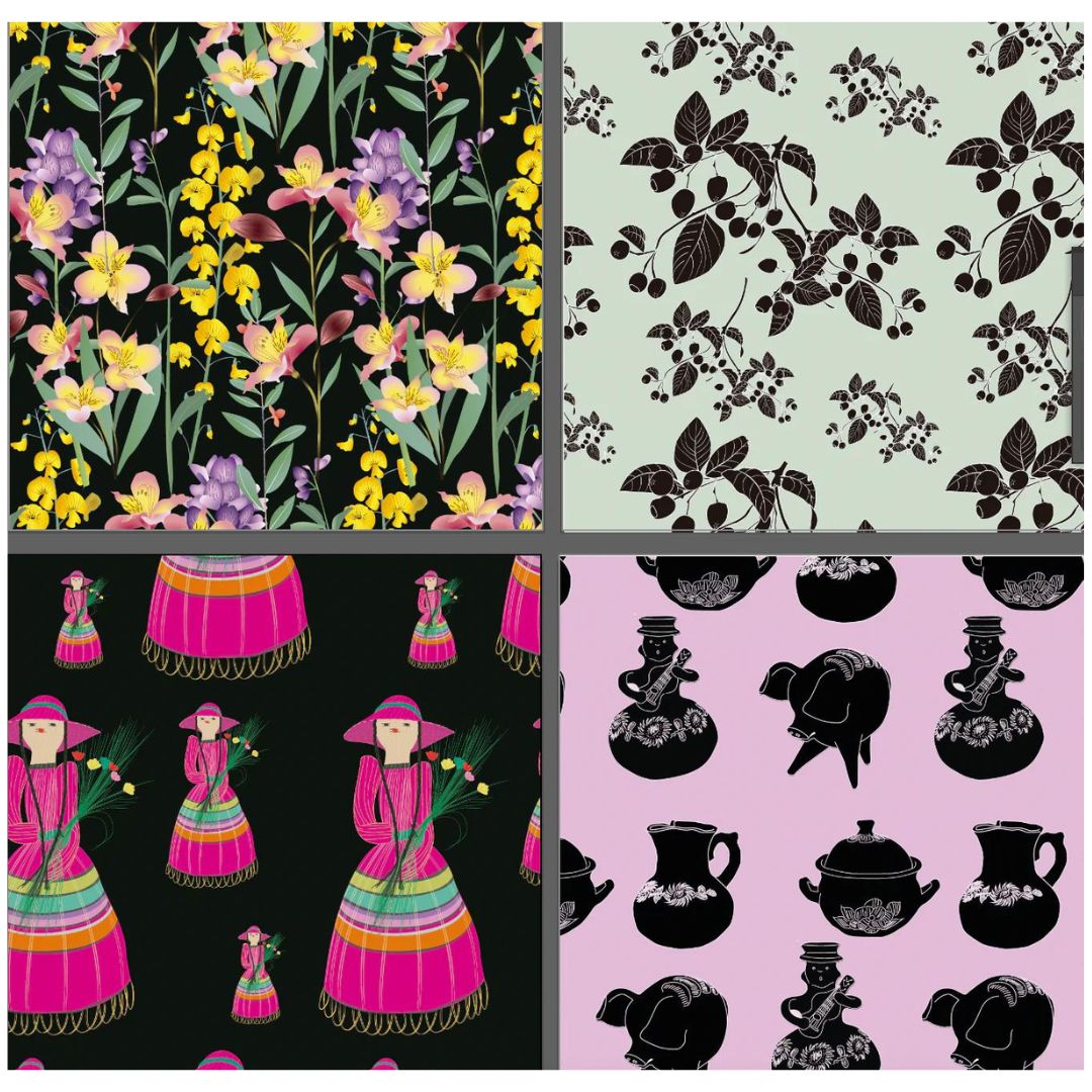 Block de Papel de Regalo Patrimonio y Flora (8 papeles)