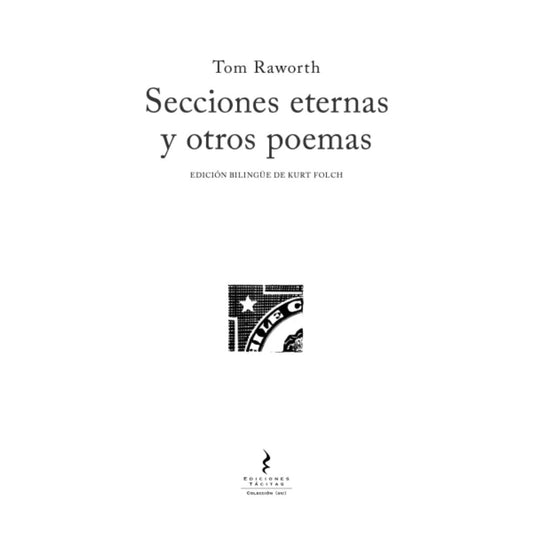 Secciones Eternas Y Otros Poemas